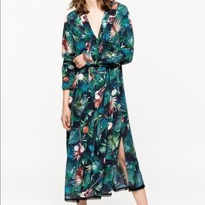 Zadig & Voltaire Green and Blue Midi Dress